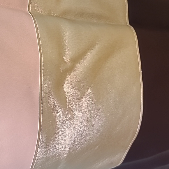 Zara faux leather dress pink gold budghundy, S NWYt - Picture 4 of 11